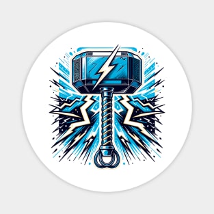 Thunderous Mjolnir: Superhero-Inspired Hammer Magnet